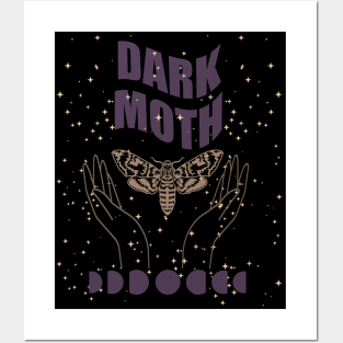 Dark luna moths Posters and Art